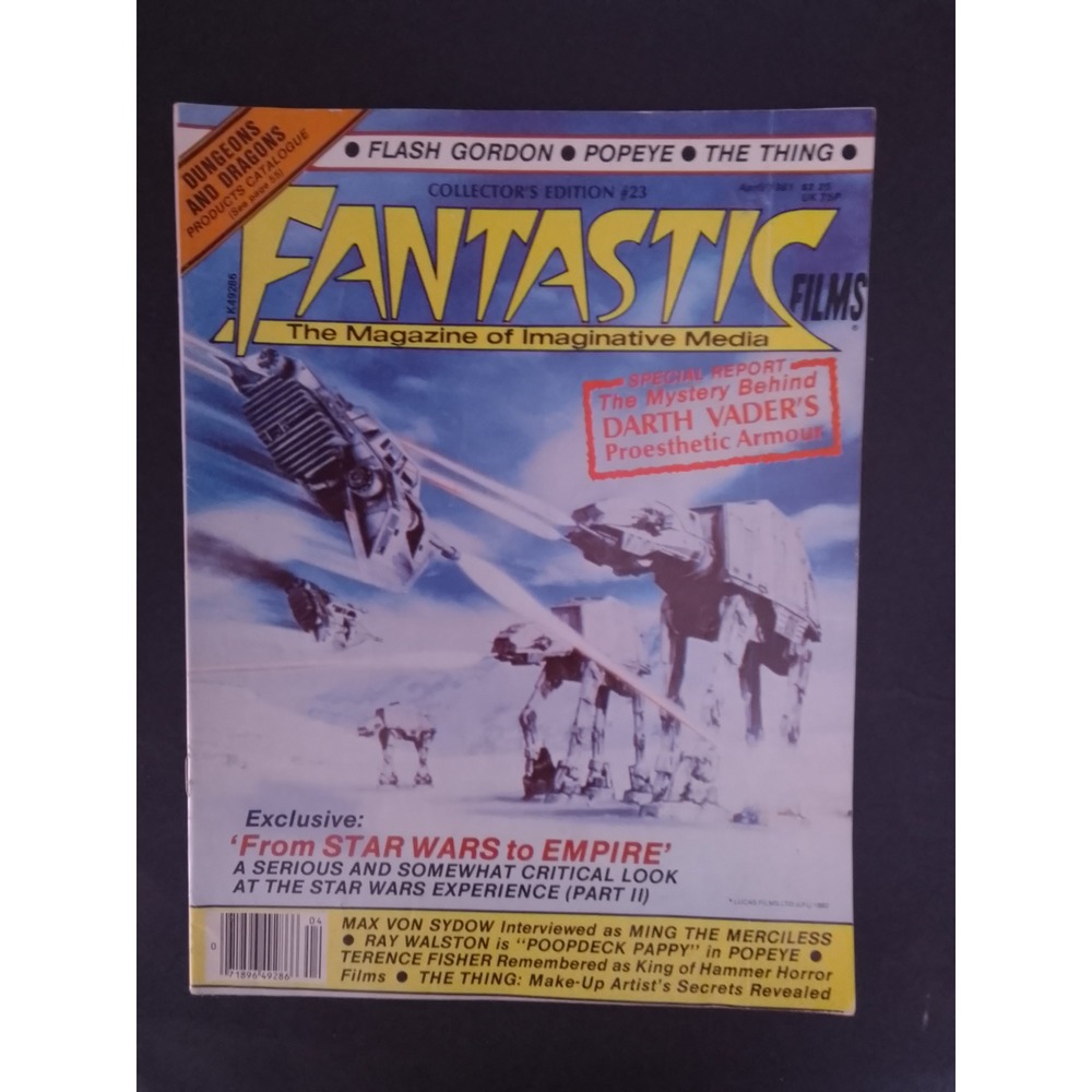 Fantastic Films Magazine April 1981 #23 Star Wars Empire Darth Vader Popeye D&D